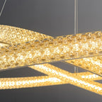 Luxury Copper Circular Chandelier Ceiling Light