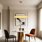 Luxury Copper Circular Chandelier Ceiling Light