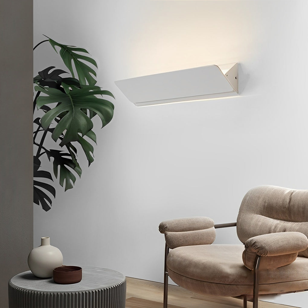 Adjustable White Rectangular LED Wall Light - Premium Metal Design