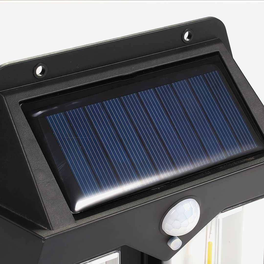 Premium Wall-Mounted Solar Lantern with Motion Sensor and Tungsten Bulb