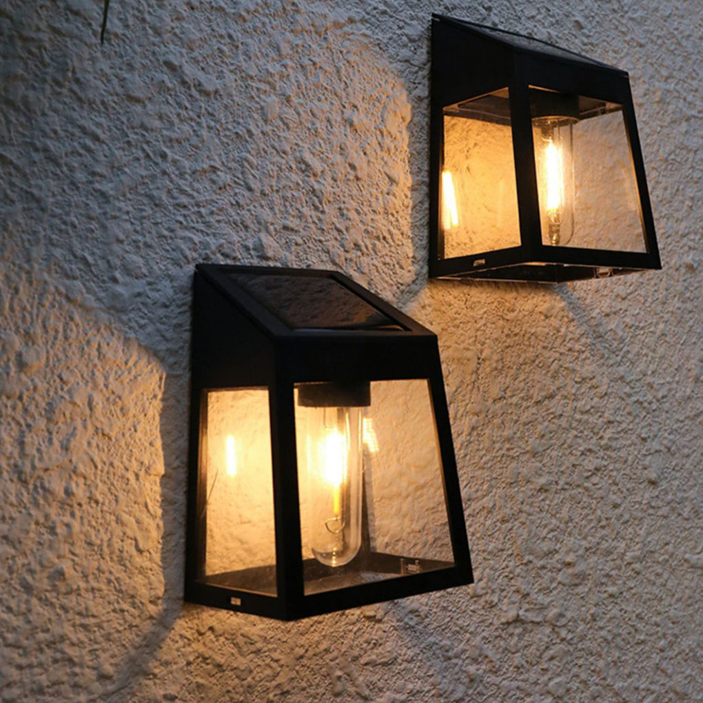 Premium Wall-Mounted Solar Lantern with Motion Sensor and Tungsten Bulb