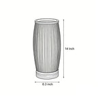 Handwoven Japanese Bamboo LED Table Lamp - Vintage Style