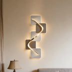 Geometric Wave Pattern LED Wall Sconce - Decorative Lighting