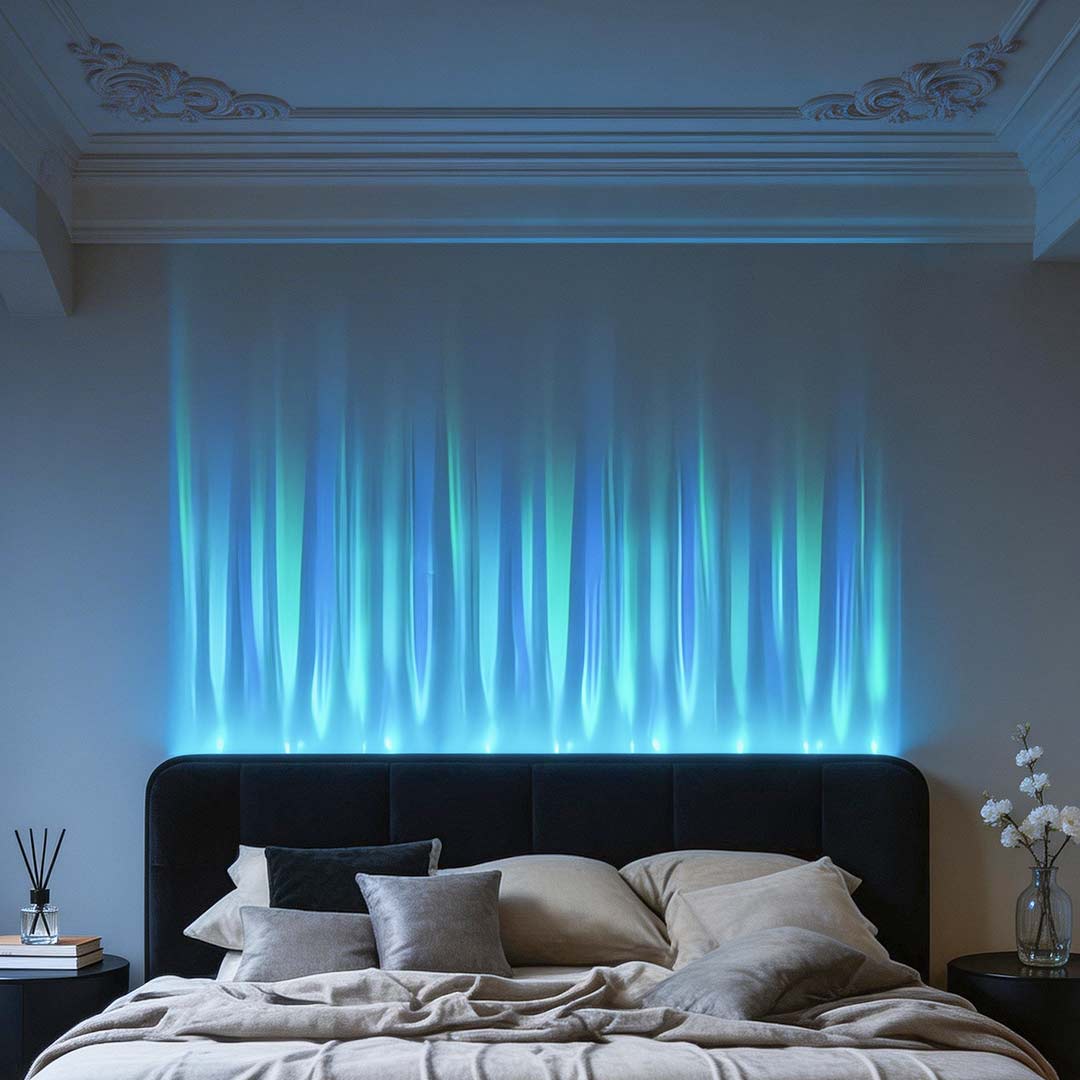 Modern Ocean Wave Wall Light - Dynamic Water Pattern Lamp