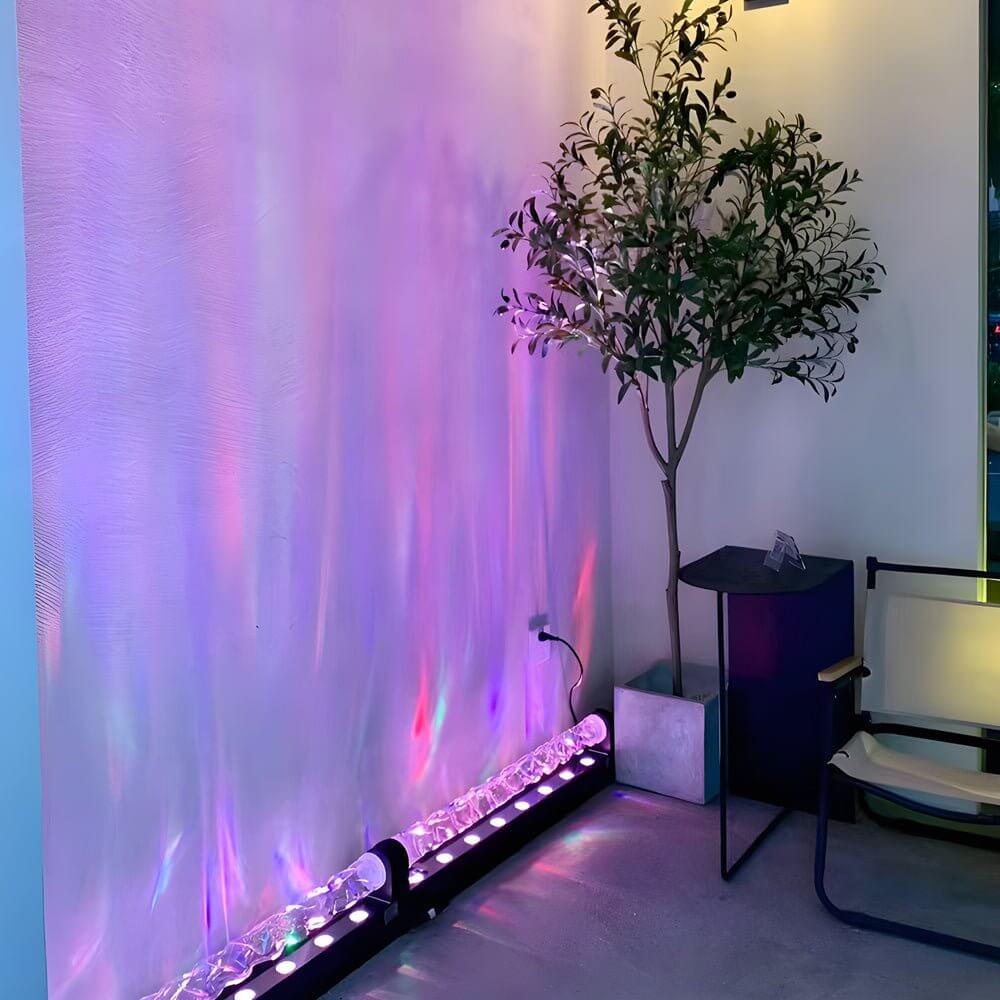 Modern Ocean Wave Wall Light - Dynamic Water Pattern Lamp