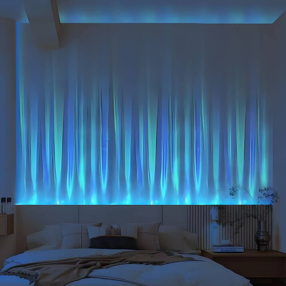 Modern Ocean Wave Wall Light - Dynamic Water Pattern Lamp