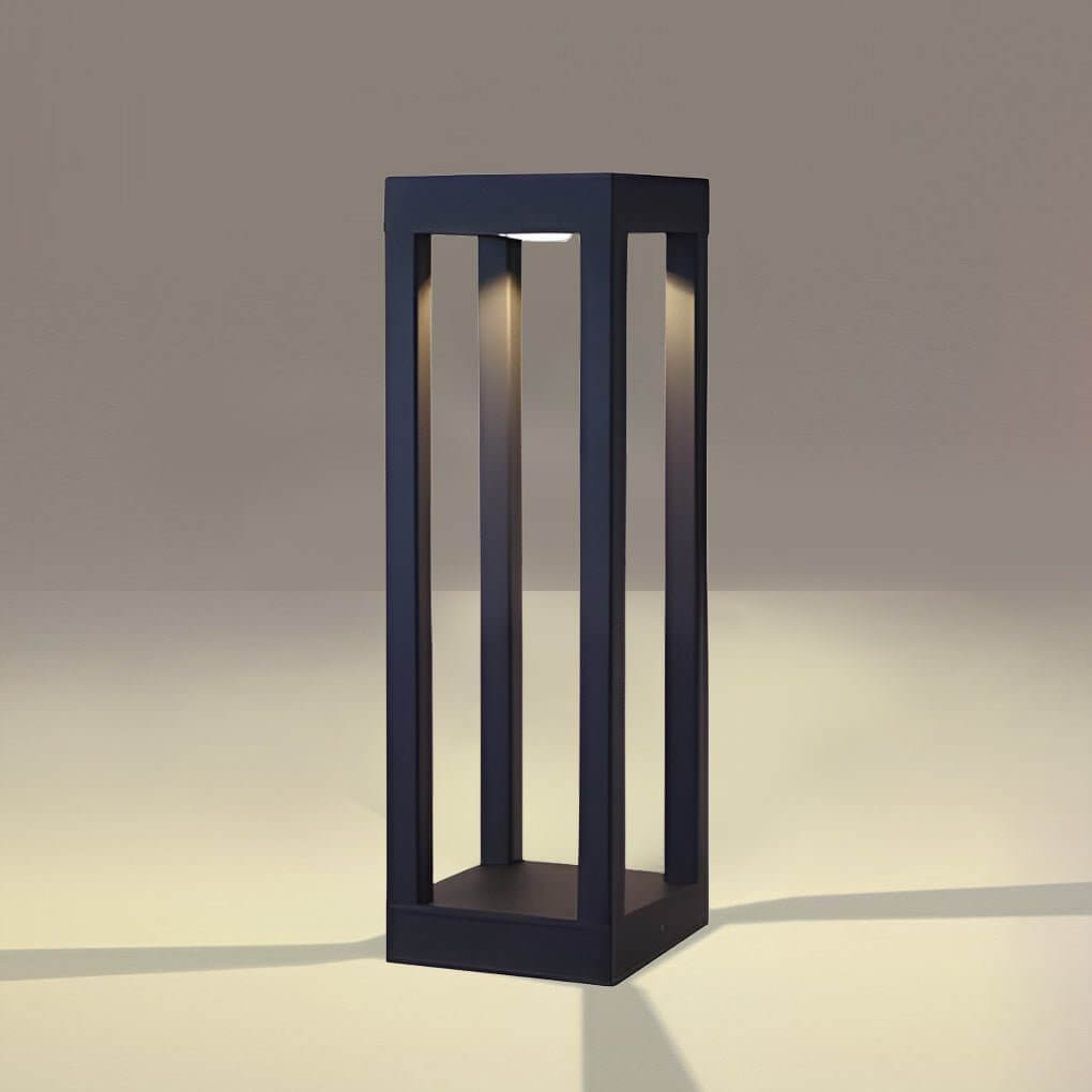 Premium Black Aluminum LED Garden Bollard Light