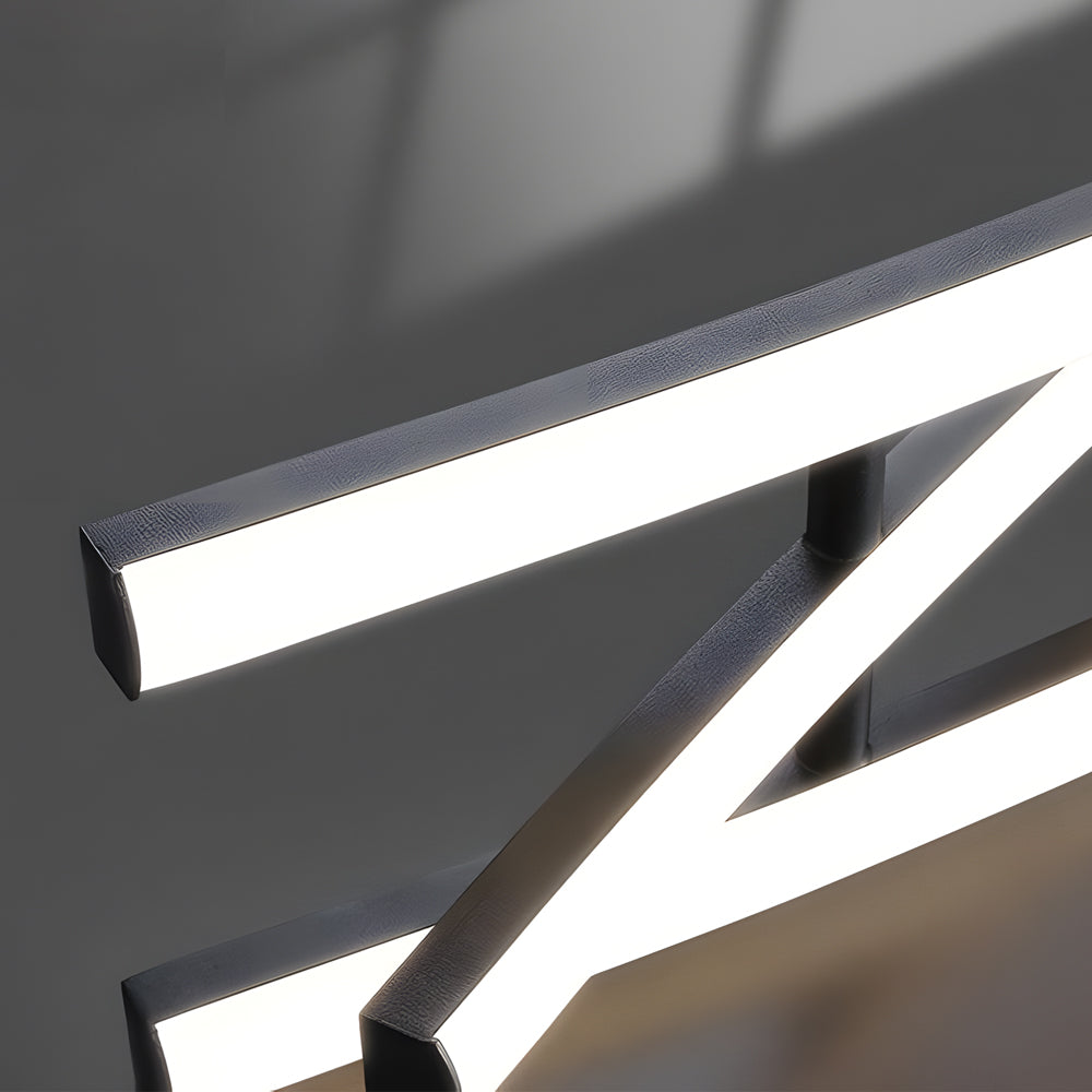 Modern Aluminum LED Wave Ceiling Light