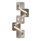 Geometric Wave Pattern LED Wall Sconce - Decorative Lighting
