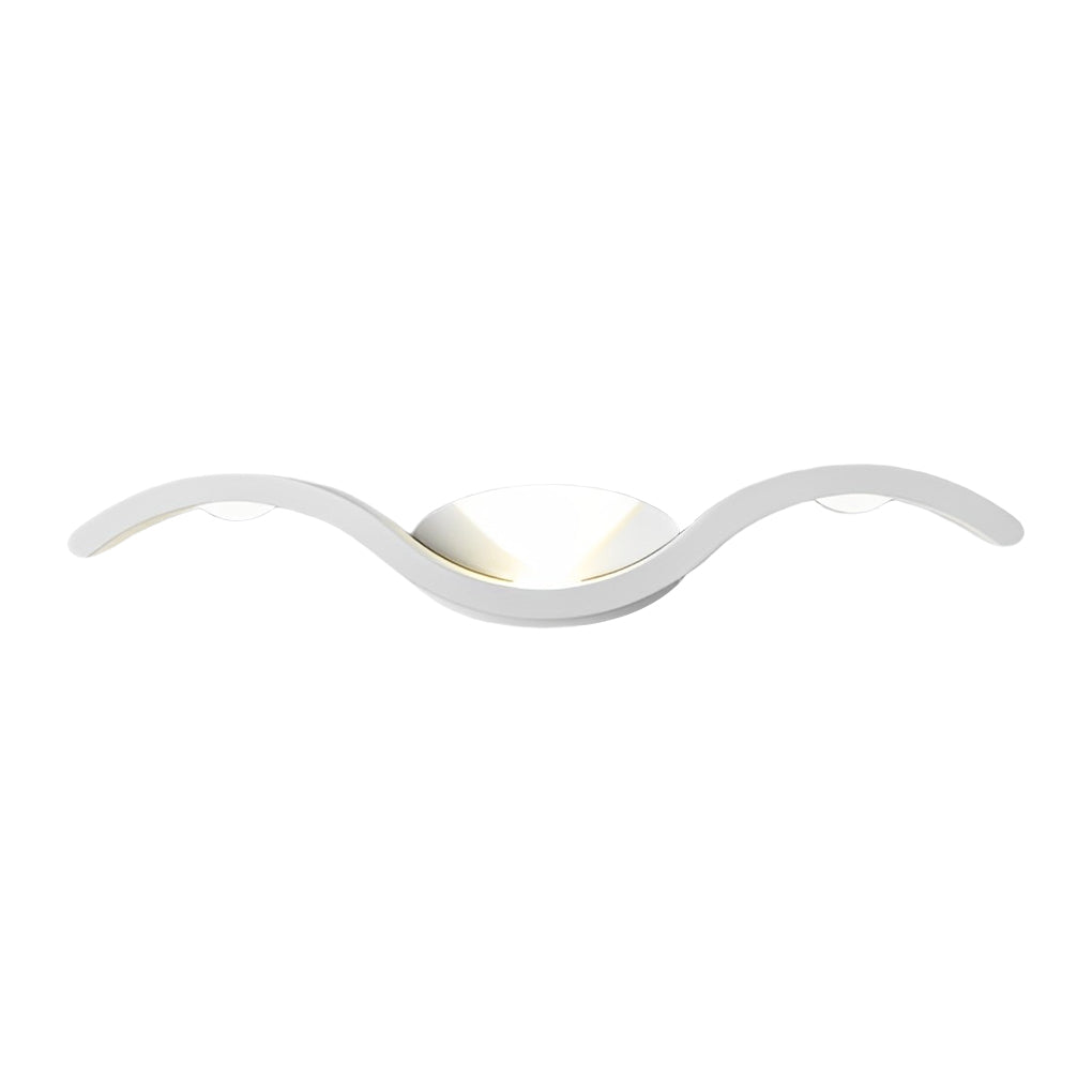 Premium Outdoor Up-Down LED Wave Wall Sconce