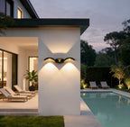 Premium Outdoor Up-Down LED Wave Wall Sconce