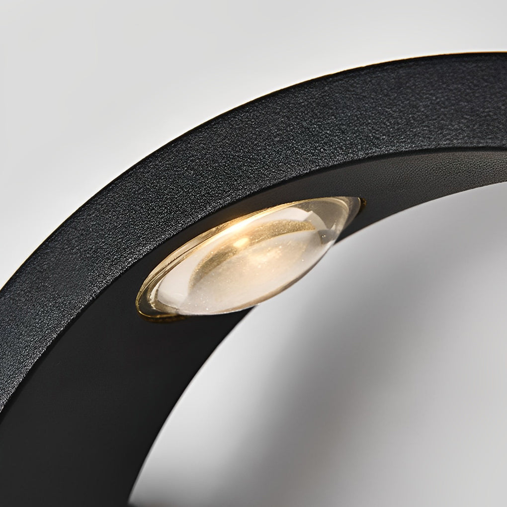 Premium Outdoor Up-Down LED Wave Wall Sconce