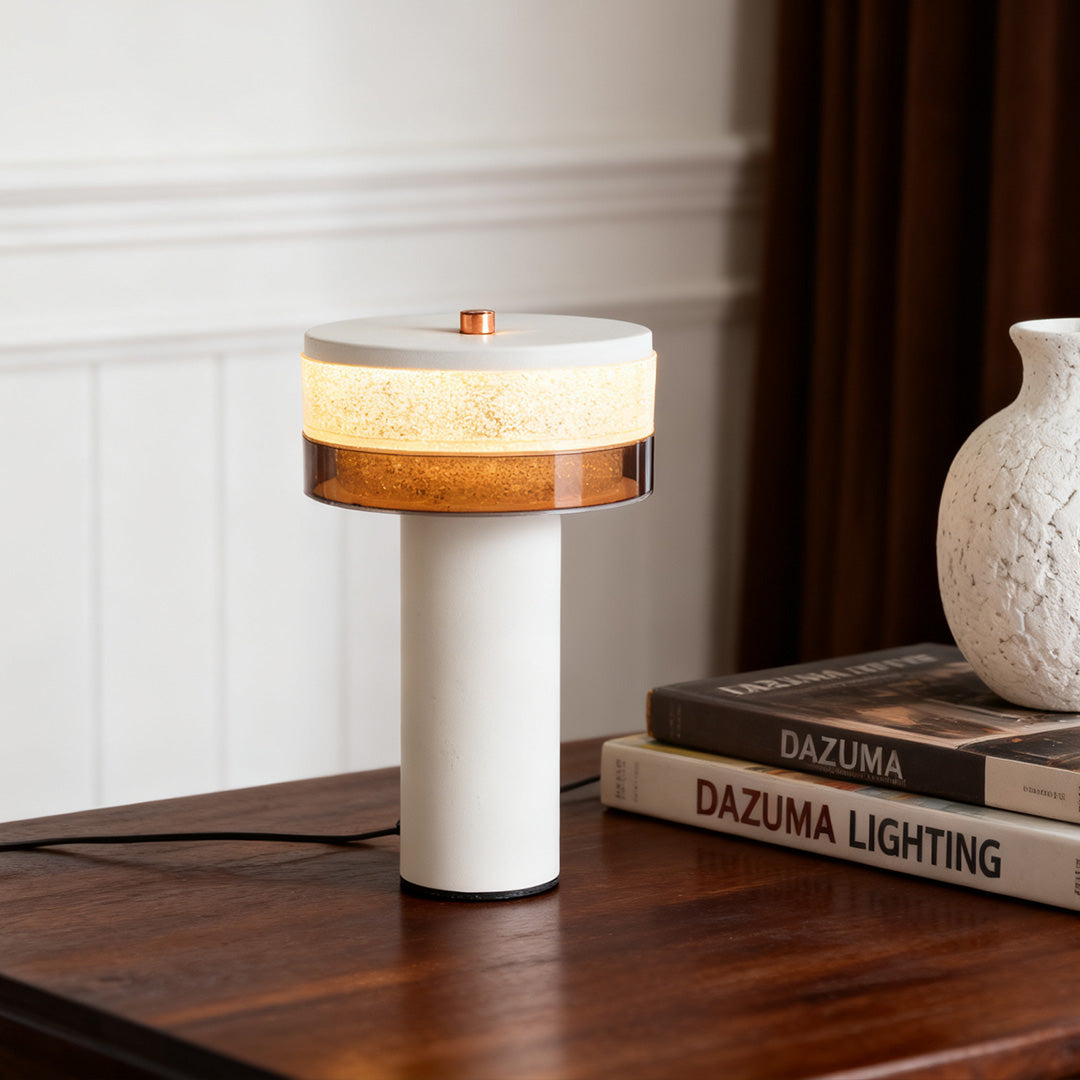 Nordic Style Cylindrical Iron Table Lamp - Sleek Decorative Lighting