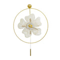 Floral LED Wall Clock with Remote Control