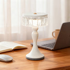 Nordic Minimalist Forged Iron Table Lamp with Acrylic Accent