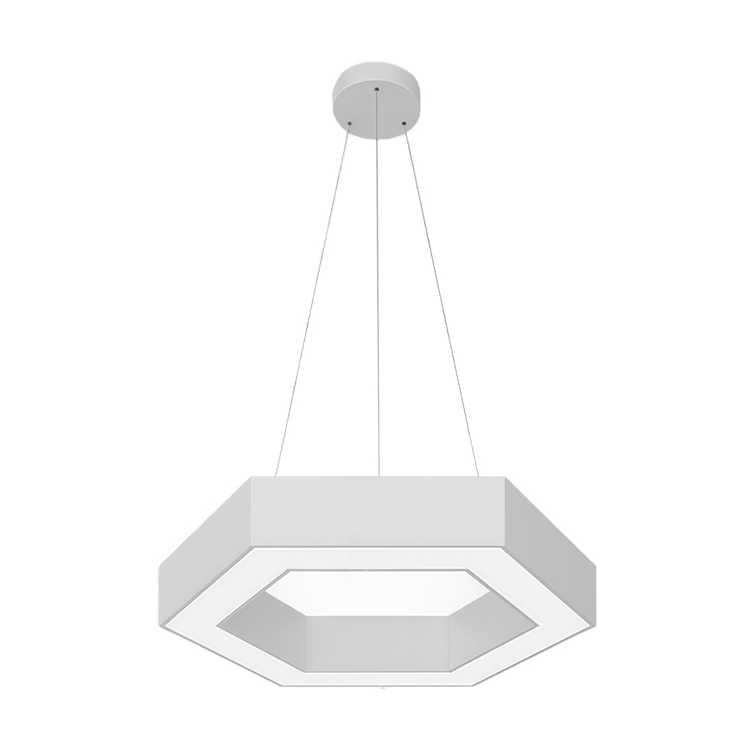 LED Hexagonal Geometric Chandelier - Modern Ceiling Light