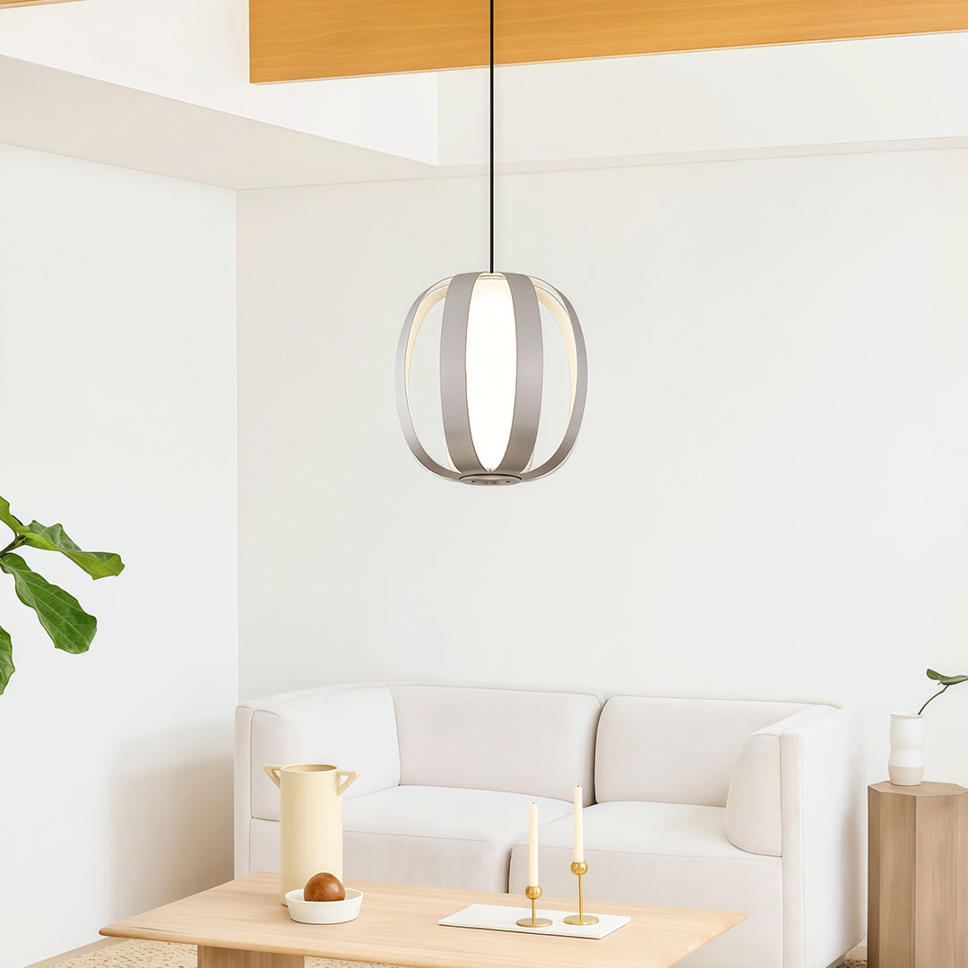 Contemporary LED Lantern Pendant Light - Minimalist Ceiling Fixture