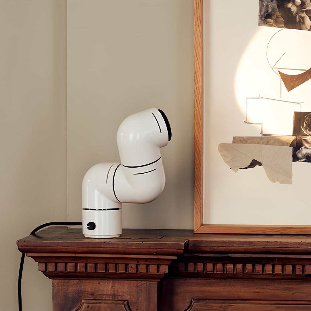 Modern Rotating Pipe Table Lamp - Stylish Statement Lighting