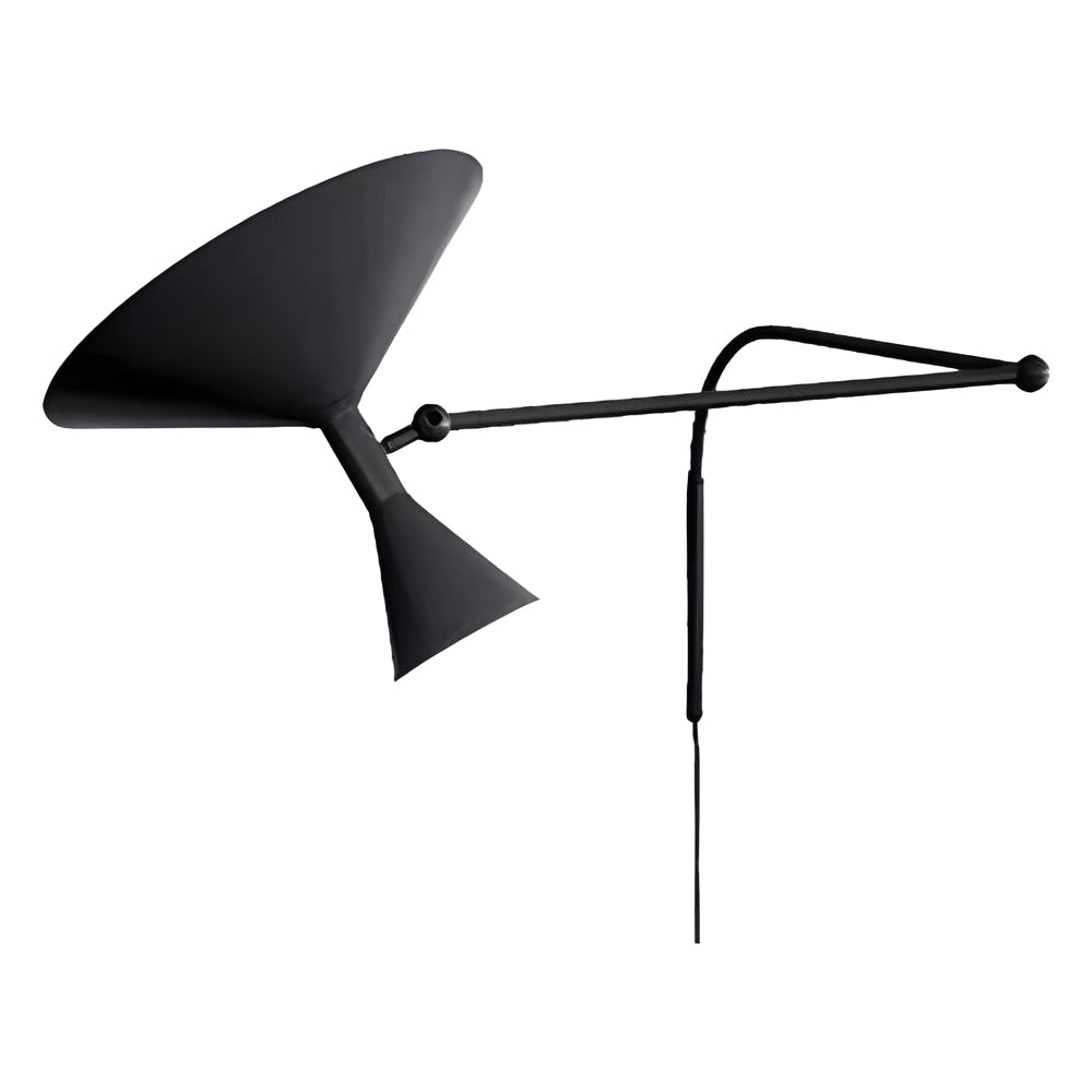 Modern Double-Joint Swing Arm Wall Sconce - Adjustable Up and Down Light