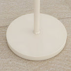 Premium White Arc Floor Lamp with Chrome Finish and Dome Shade