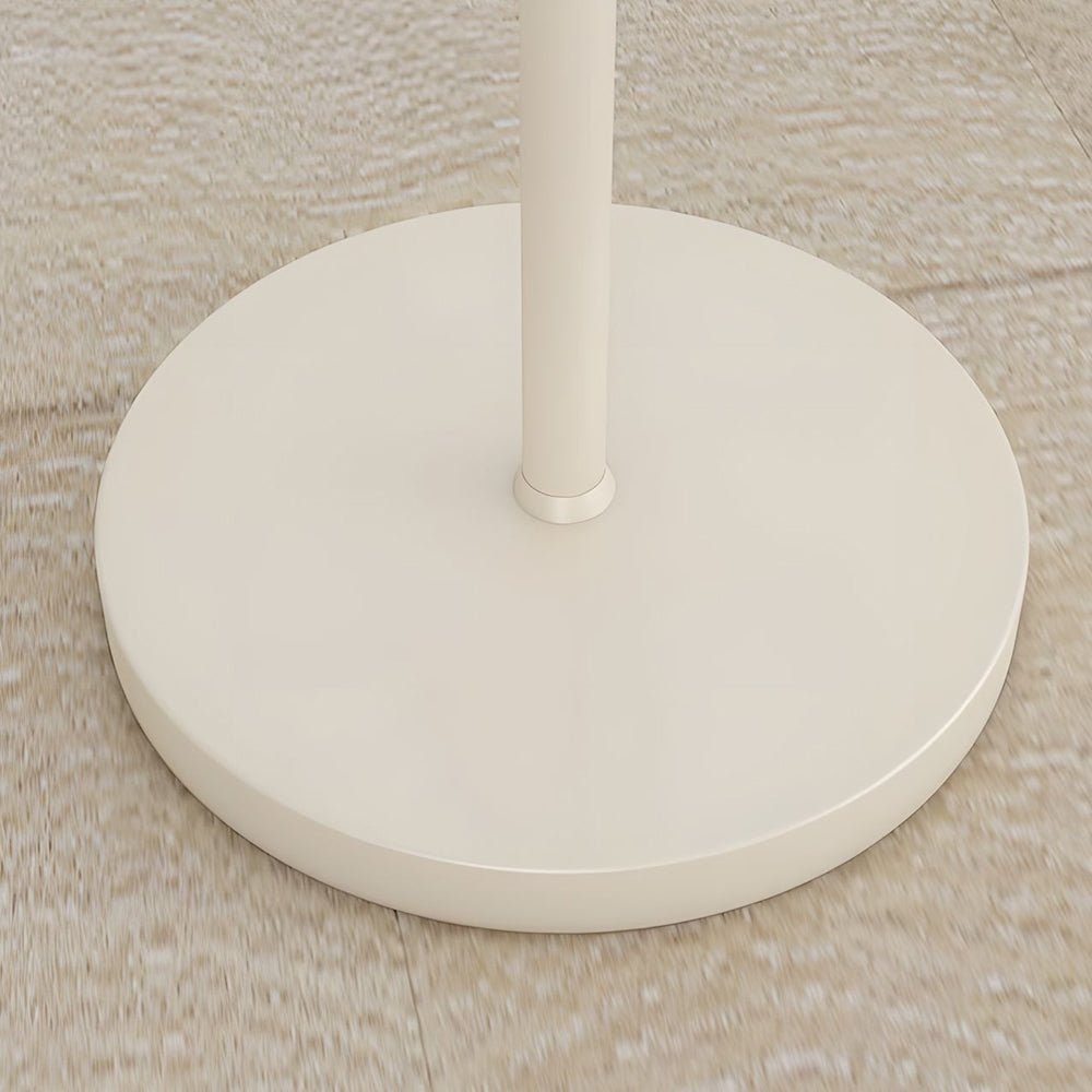 Premium White Arc Floor Lamp with Chrome Finish and Dome Shade