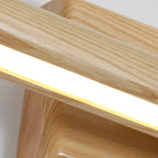 Premium Japanese Rotatable LED Wood Bathroom Vanity Light