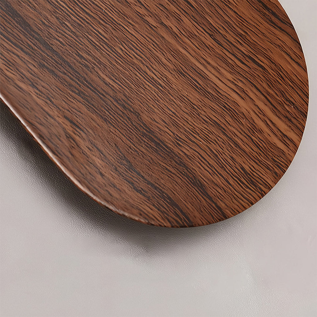 Mid-Century Minimalist Wood Grain LED Wall Lights