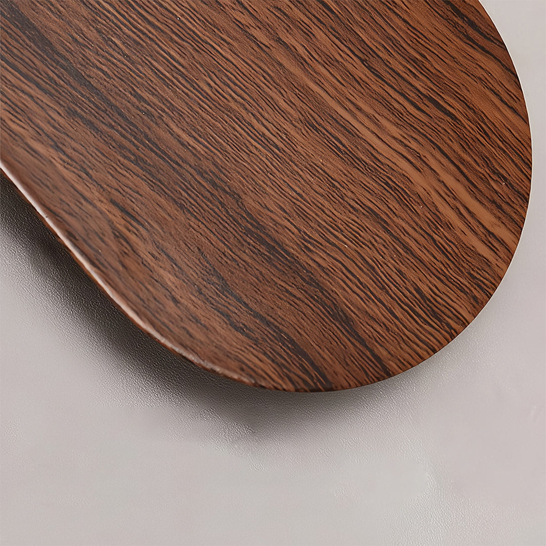 Mid-Century Minimalist Wood Grain LED Wall Lights