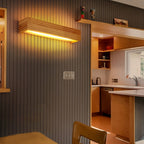 Rectangular Waterproof LED Wooden Wall Lamp - Nordic Style