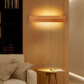 Rectangular Waterproof LED Wooden Wall Lamp - Nordic Style