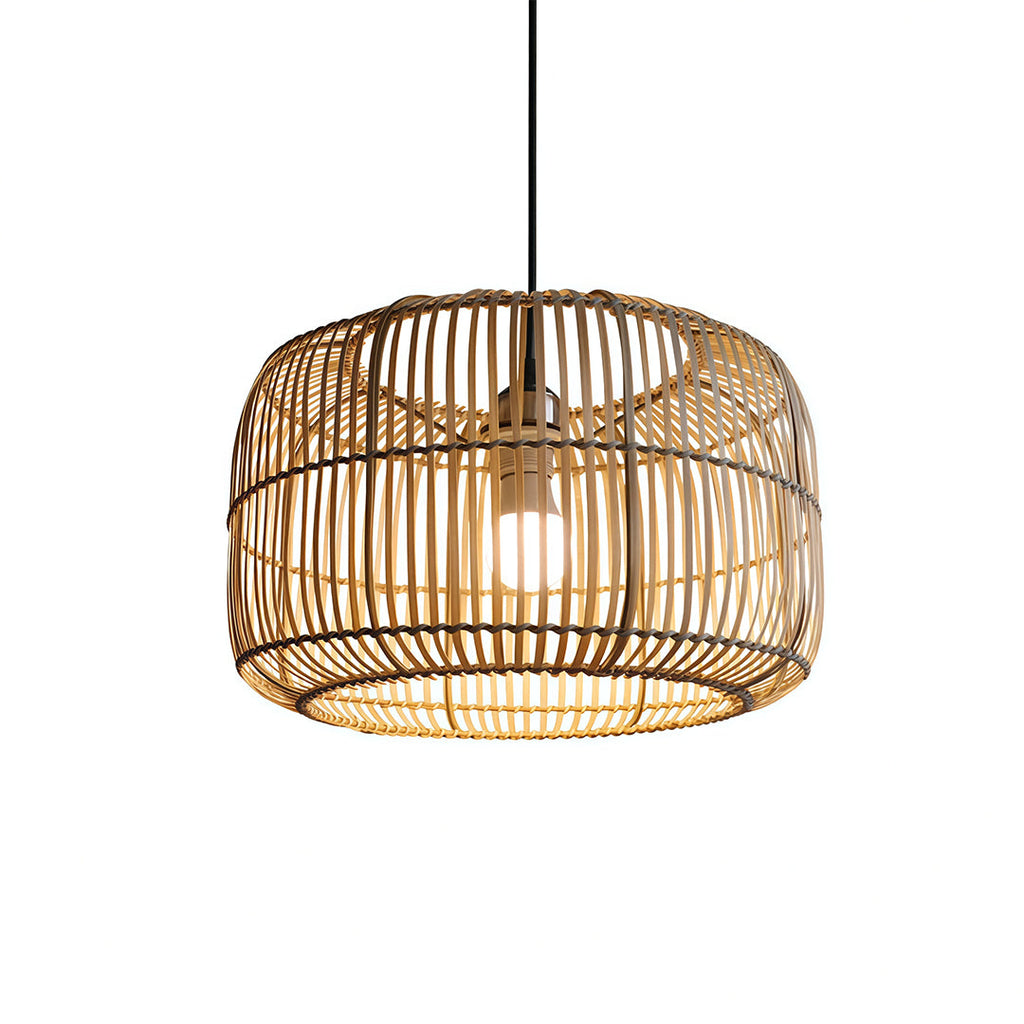Japanese Minimalist Woven Pendant Ceiling Light