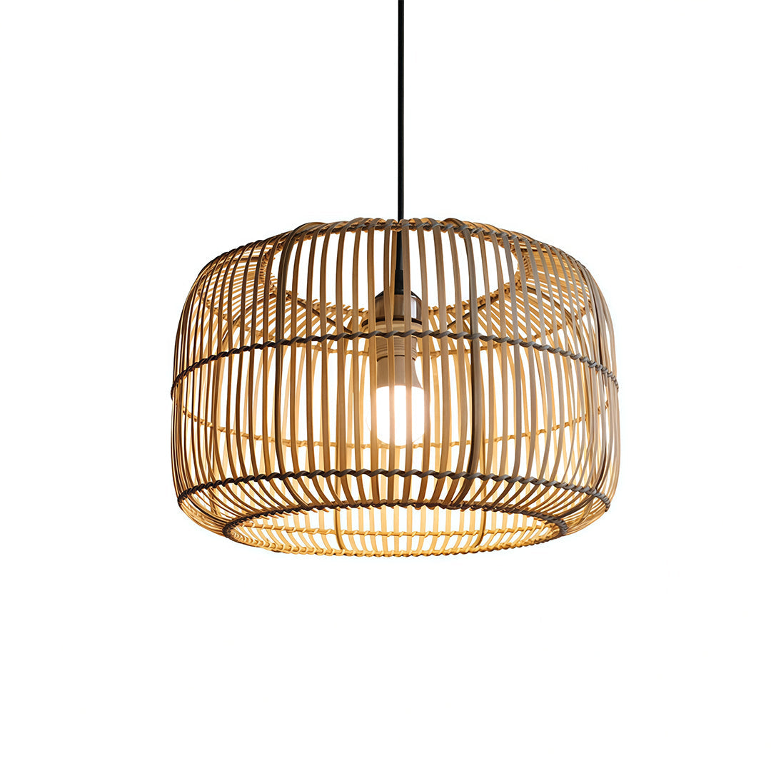 Japanese Minimalist Woven Pendant Ceiling Light