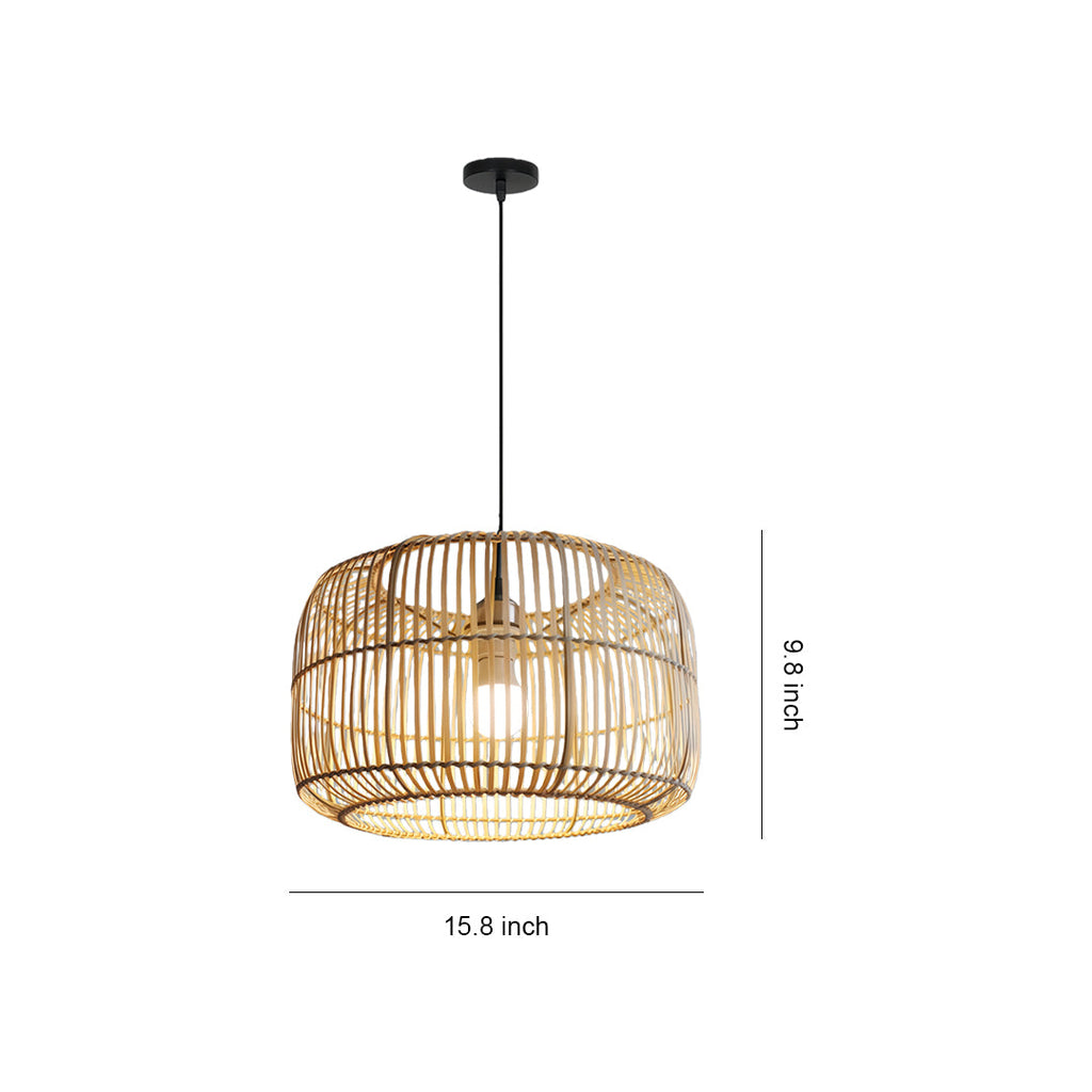 Japanese Minimalist Woven Pendant Ceiling Light