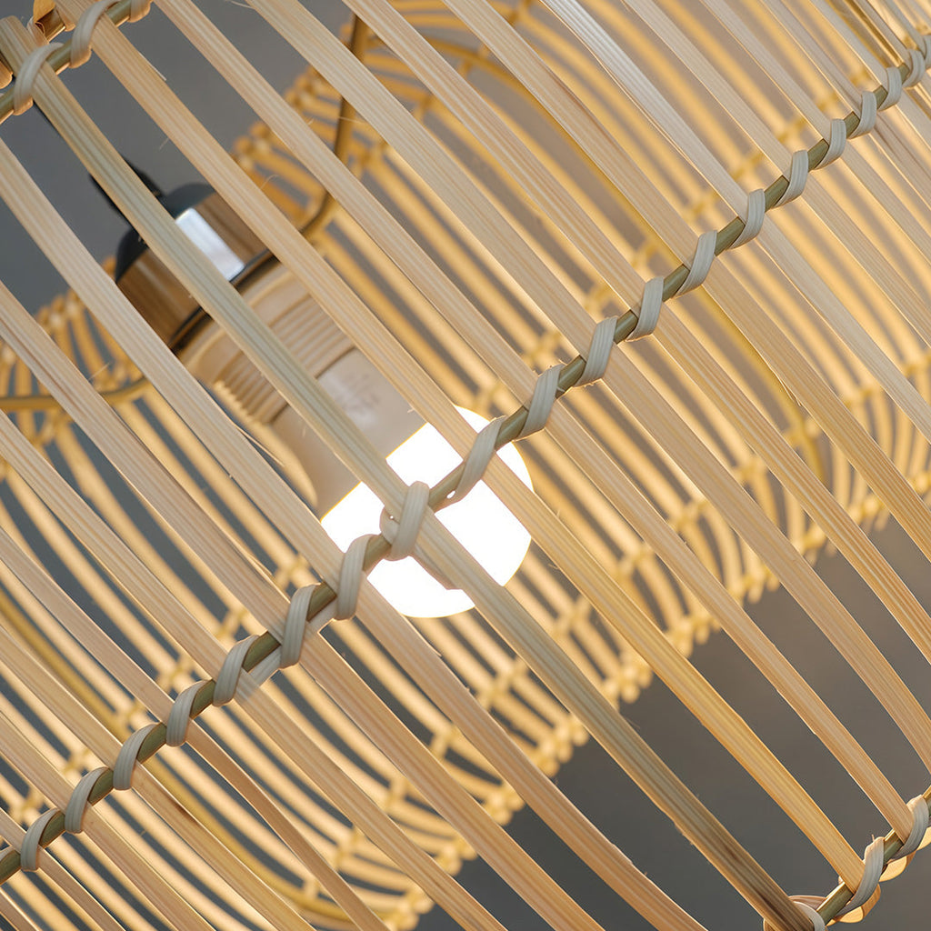 Japanese Minimalist Woven Pendant Ceiling Light