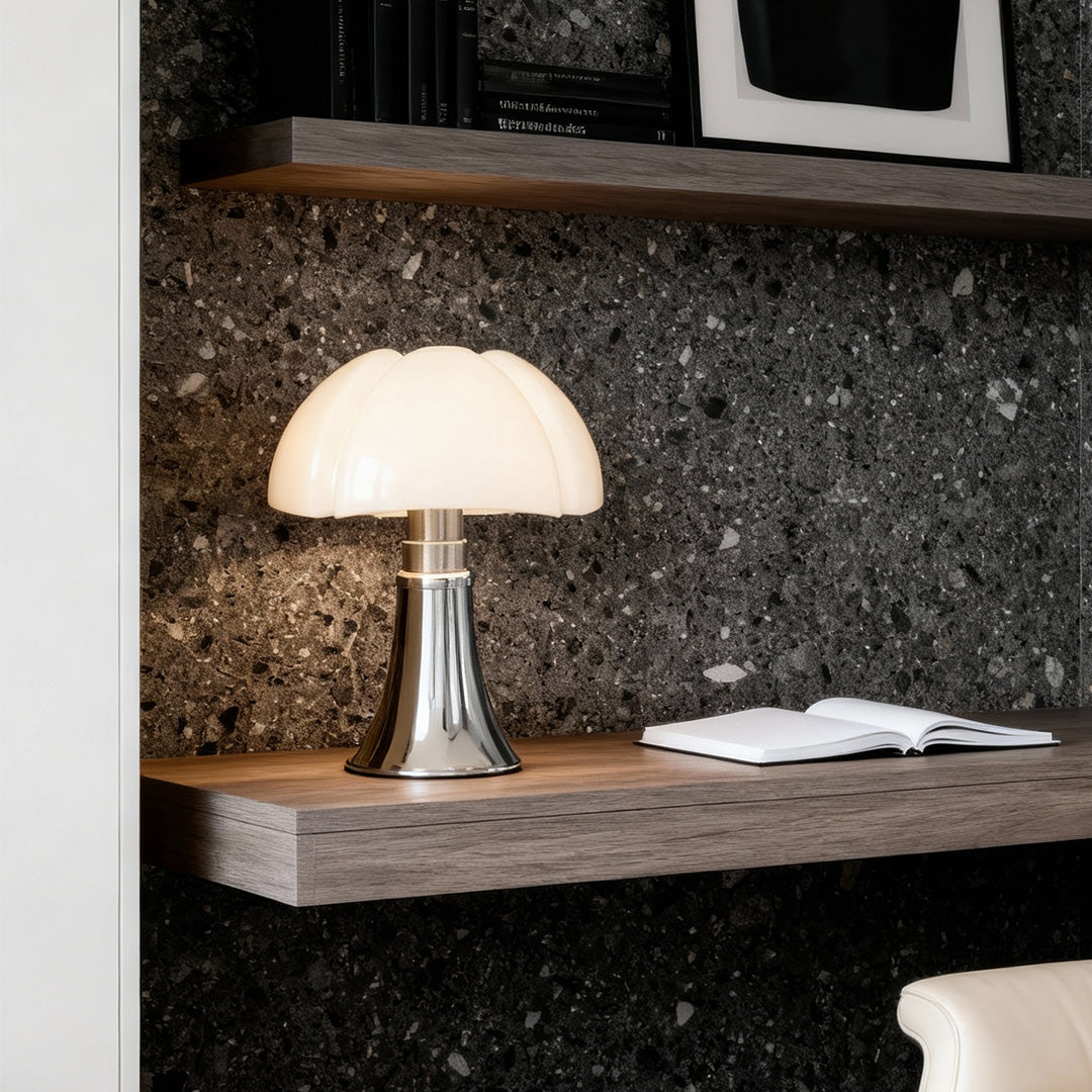 Italian Bauhaus-Inspired Iron Table Lamp