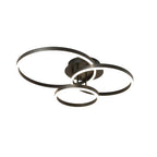 Modern Gold Flush Mount Ceiling Light with 3 Circles and 3 Bulbs