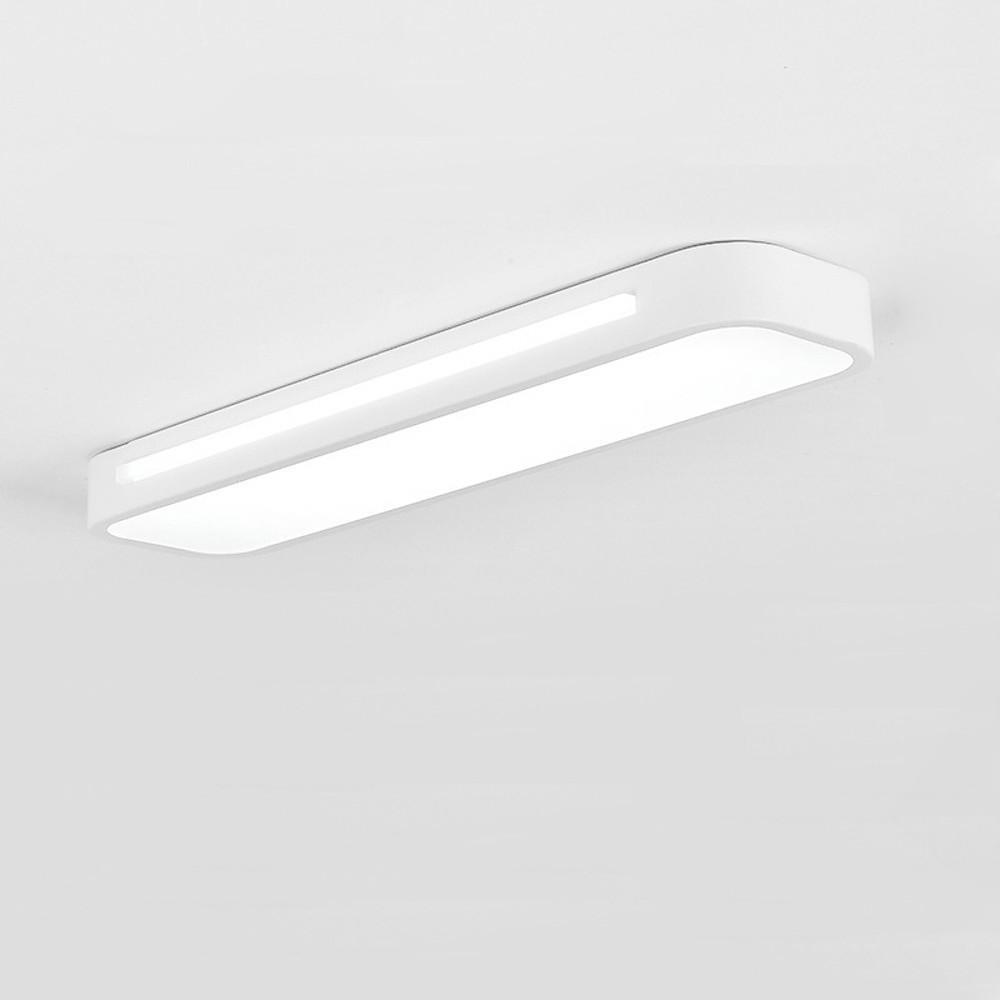 19-Inch Minimalist Oval LED Flush Mount Ceiling Light