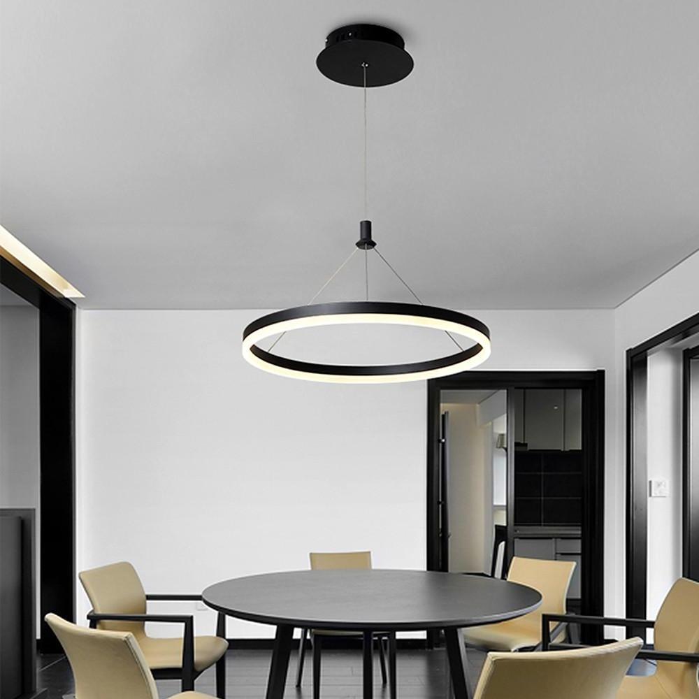 Corona Modern LED Ring Chandelier - Available in 12'', 16'', and 24'' Sizes