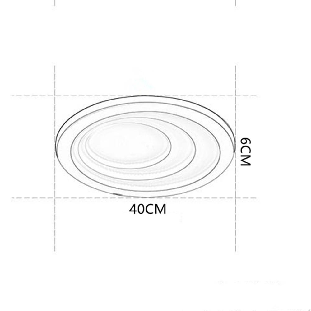 Premium LED Nordic Flush Mount Ceiling Light - 4 Graduated Circles